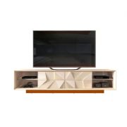 Bancada Domani 3D cor Off White e Cinamomo Avel�